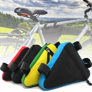 Bike Bag Bicycle Storage Triangle Saddle Frame Adjustable Cycling Decor Pouch - Picture 1 of 16