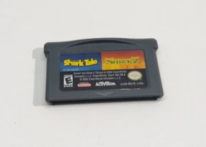 Shark Tale & Shrek 2 (Nintendo Game Boy Advance GBA) Original Game - Picture 1 of 4