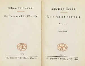 THOMAS MANN GESAMMELTE WERKE DER ZAUBERBERG ROMAN 1925  S. Fischer, Verl. Berlin - Picture 1 of 17