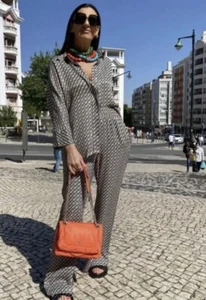 Zara Geometric Print Shirt Multicoloured Size L - Picture 1 of 5