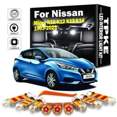 Kit de luces LED para mapa interior de coche Canbus para Nissan Micra K11 K12 K13 K14 1993-2023 Foto 1 de 4
