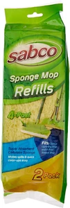 Sabco SAB32013 Sponge Mop Refill - Twin Pack, Yellow - Picture 1 of 12