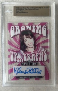 Mackenzie Phillips Leaf Pop Century 1/1 One Day at a Time Clear Pink