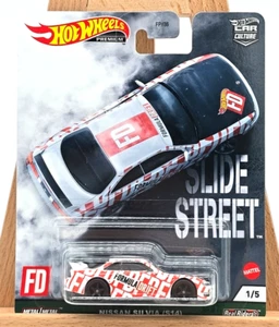 2021 Hot Wheels Premium Car Culture Slide Street Nissan Silvia (S14) GRJ82 - Picture 1 of 3