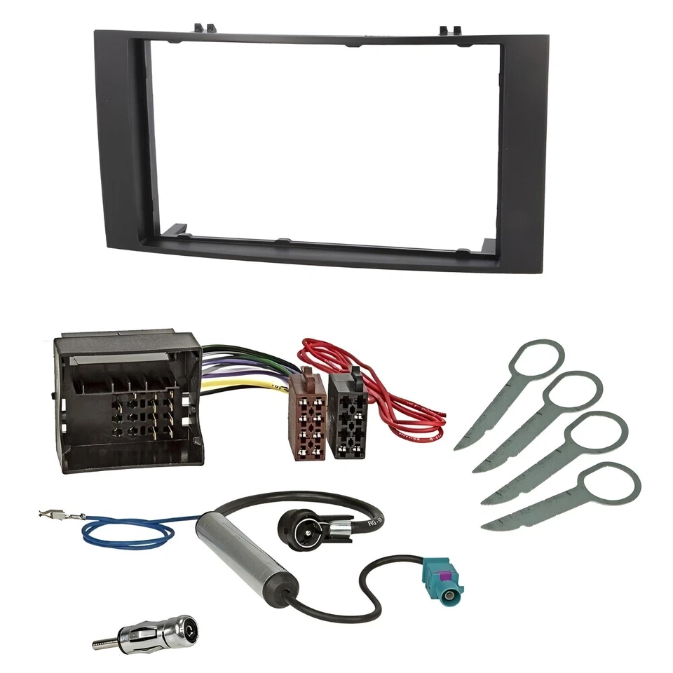 VW T5 2003-2009 mit Radio Delta 6 / RNS 2 Doppel DIN Radioblende Einbauset  - Bild 1 von 4