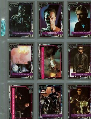 T2 TERMINATOR 2 movie trading cards complete set 1991 Impel cameron hamilton - Image 1 of 3