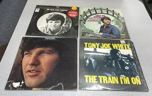 Tony Joe White Lot (4) Black & White Continued... S/T Train I'm On Promo Rare - Picture 1 of 3
