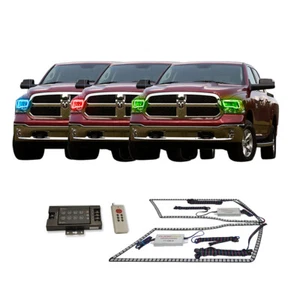 RGB Multi Color RF Headlight Halo kit for Ram 1500 09-16 - Bild 1 von 11