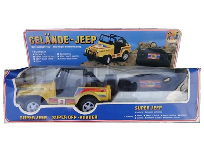Gelände Super Jeep Vintage Ferngesteuert Allrad Antrieb Gegu 90er Jahre NEU OVP - Bild 1 von 4
