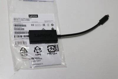 Lenovo 4X90R61022 Adapter Video Kabel 0,24 m USB C HDMI Typ A (Standard) schwarz - Bild 1 von 2