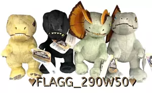 4 Jurassic World T-REX INDORAPTOR DILOPHOSAURUS & BLUE Dinosaur Plush ***READ*** - Picture 1 of 1