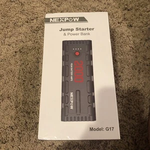 Nexpow G17 Black Circuit Protection LED Jump Starter & Power Bank - Picture 1 of 4