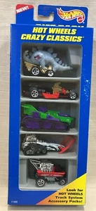 Hot Wheels 1996 Crazy Classics Gift Pack 5 Cars, NRFP Good, Fantasy Vehicles - Picture 1 of 7
