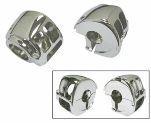 CHROME SWITCH HOUSING BLOCKS HARLEY 2012 and later  SOFTAIL DYNA SPORTSTER V-ROD - Picture 1 of 1
