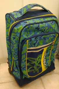 Seven Trolley Tyre - Zaino Scuola Staccabile Blu/Verde - Foto 1 di 9