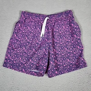 Chubbies Shorts Herren M rosa blau 5,5" geometrischer Badeanzug gefüttert Kordelzug 26x5" - Bild 1 von 6
