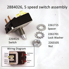 Minn Kota 5 speed Foot pedal switch 2884026