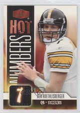 2006 Flair Showcase Hot Numbers Ben Roethlisberger #HN3