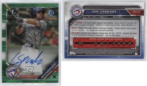 2019 Bowman Chrome Prospect Green Refractor /99 Chad Spanberger #CPA-CS Auto
