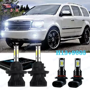 Faro antiniebla LED 4 bombillas para Chrysler Aspen 2007-2009 combo 9008 H13 9145 - Imagen 1 de 12