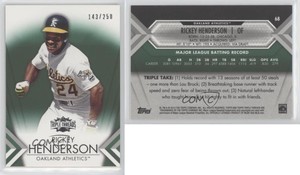 2012 Topps Triple Threads Emerald /250 Rickey Henderson #68 HOF