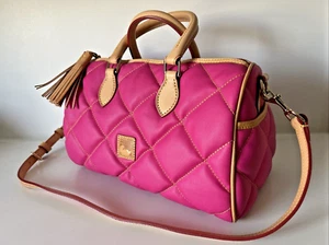 Dooney Bourke Quilted Classic Satchel Handbag Shoulder Bag 11x7x6 - Picture 1 of 13