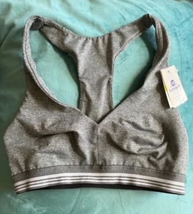 b.tempt'd by Wacoal B.Active Sport Bralette Womens Medium Gray Heather Pullover - Picture 1 of 5