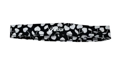Asics Women's Cherry Kis Black/White Head Band, One Size Fits All - Image 1 of 2