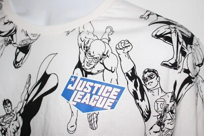 PUMA DC JUSTICE LEAGUE WHITE ALL OVER PRINT S/S T-SHIRT SZ: 3XL 3X XXXL NWT - Image 1 of 3