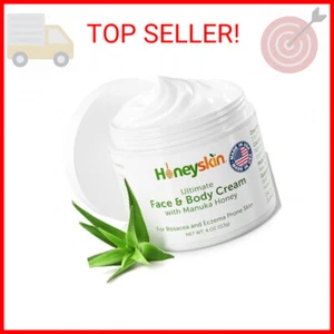 Hydrating Face Moisturizer & Body Cream with Manuka Honey Cream - Organic Face M - Picture 1 of 2