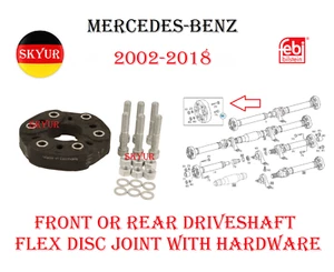 Drive Shaft Flex Joint Kit-For 02-18 Mercedes-Benz C CL CLK E GLK S SLK Models - Picture 1 of 8