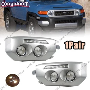 2Pcs Fog light For Toyota Fj Cruiser 2007-2014 LED DRL Daytime Running Light - Picture 1 of 7