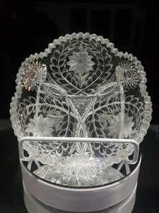 7" BOWL American Brilliant Period Cut Glass Crystal WC Anderson NORTON libbey - Picture 1 of 18
