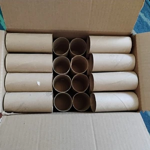 Craft Lot of 32 Empty Cardboard Toilet Paper Tubes - Picture 1 of 3