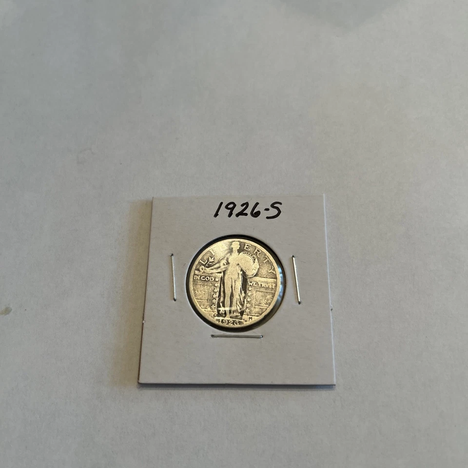 1926-S Standing Liberty Silver Quarter - Image 1 of 2