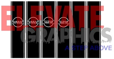 2004-2024 For Nissan Titan Stripes Side Banner Vinyl Graphics 3m Decals Stickers — 第 1/4 张图片