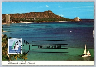 #5747 Sailboat FDC Maxi Card - Image 1 of 2