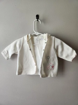 Cárdigan 3M Niñas Blanco Rosa Y Azul Bebé Oso Y Globo Leer Descripción Foto 1 de 4