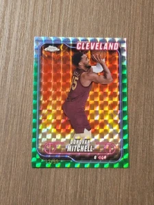 donovan mitchell 2025 Topps Chrome Green Geometric Refractor /99. Cavaliers  - Picture 1 of 2