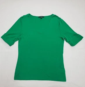 Top donna verde Lauren Ralph Lauren manica 3/4 taglia large - Foto 1 di 10