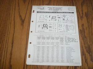 1965 June 1955-56 Chevy Pass V-8 Rochester Model 2GC Bulletin 9C-304 & 9C-311 - Picture 1 of 3