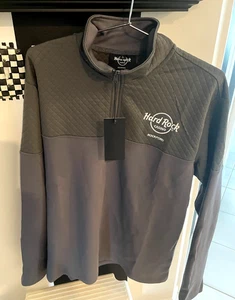 Chaqueta ligera HARD ROCKFORD CASINO 2 tonos gris cuello cremallera talla L NUEVA - Imagen 1 de 6