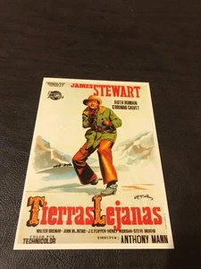 UNPOSTED FILM 4 X 6 POSTKARTE - JAMES STEWART - TIERRAS LEJANAS - Bild 1 von 2