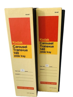 Set of 2 Kodak Slide Carousels -  140  Slide Tray In Original Box - Image 1 of 4