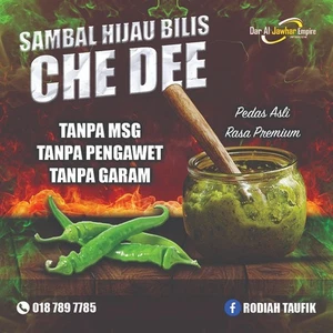 Sambal Hijau Bilis, Tanpa MSG,Tanpa Pengawet,Tanpa Garam - Picture 1 of 1