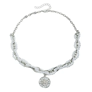 Trendy Pendant With Imitation Pearls Alloy Necklace for Everyday Wear - Picture 1 of 8