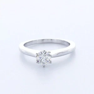 Solitär Verlobungsring klassisch 14K Gold 0,79 ct rund Lab-gezüchtet Diamant D VS2 - Bild 1 von 8