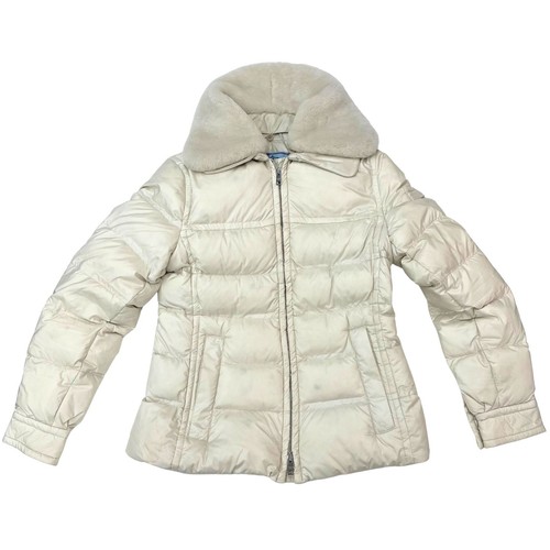 Autentico Piumino PRADA Triangolo Logo Bianco Taglia 38 (IT) Modello 2023