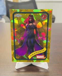 Amaranth /50 GOLD CRACKED ICE 1ST APPEARANCE 2025 Topps Chrome Marvel - Picture 1 of 2
