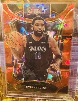 🔥2023-24 Panini Select - Nivel de entresuelo Kyrie Irving rojo hielo agrietado Prizm🔥 Foto 1 de 2